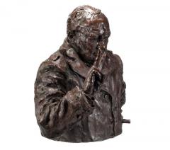 A bronze portrait of Sir Winston Churchill by Rufus Martin 2023 - 3350069
