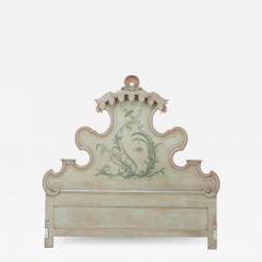 A carved wood and Painted king size headboard Italian C 1950 - 2487460