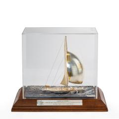 A cased silver and gilt model of 12 Meter America s Cup yacht Stars Stripes 87 - 990224