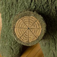 A cast stone faux bois urn planter French circa 1930 - 1758017