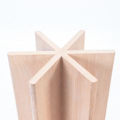 A cerused oak table base contemporary  - 2593526