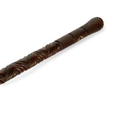 A cleverly carved mahogany walking cane - 3711965