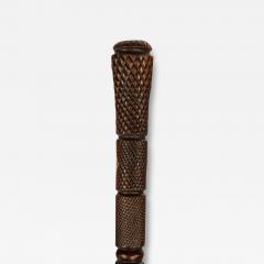 A cleverly carved mahogany walking cane - 3717386