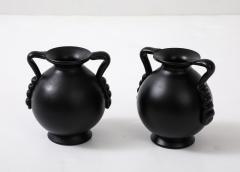 A collection of Swedish Black Glass Vessels Engshyttan Glassworks Ca 1950s - 3933661