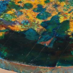 A colorful French blue resin occasional coffee table C 1965  - 4119293