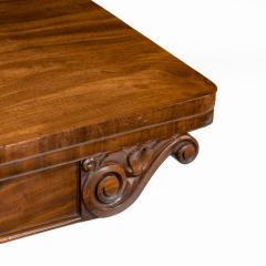 A companion pair of William IV flame mahogany card tables - 1849227