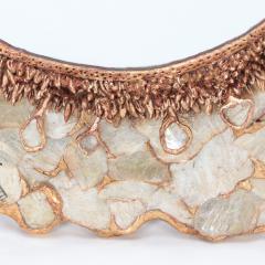 A contemporary Artist made gilt resin and mica mirror - 2992525