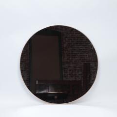 A contemporary Italian large round brass mirror 21st Century  - 2960127
