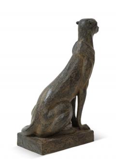 A contemporary bronze cheetah sculpture by sculptor Michel Lauricella  - 785590