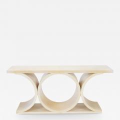 A contemporary parchment consoles int he manner of K SPringer  - 2436736