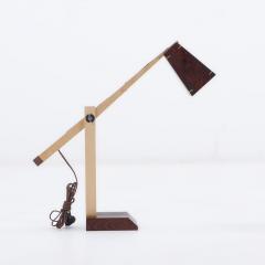 A contemporary studio made rosewood table lamp  - 3572739