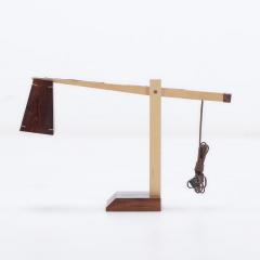 A contemporary studio made rosewood table lamp  - 3572741