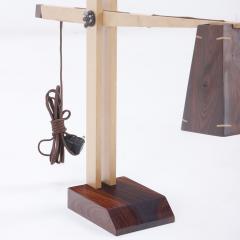 A contemporary studio made rosewood table lamp  - 3572744