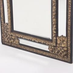 A continental brass repouse cushion mirror circa 1890  - 3448426
