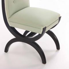 A custom set of 10 Art Deco Style Dining Chairs C 1990s  - 4346562