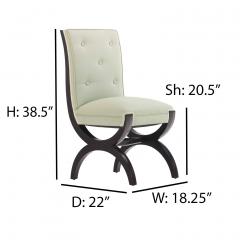 A custom set of 10 Art Deco Style Dining Chairs C 1990s  - 4346566