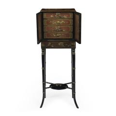 A delicate Regency Chinoiserie lacquer cabinet - 3361811