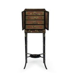 A delicate Regency Chinoiserie lacquer cabinet - 3361812