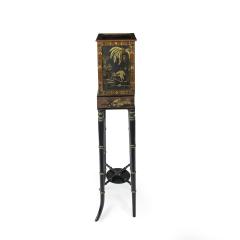 A delicate Regency Chinoiserie lacquer cabinet - 3361817