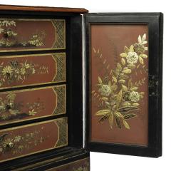 A delicate Regency Chinoiserie lacquer cabinet - 3361819