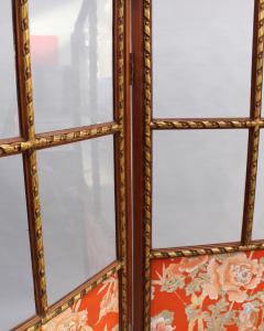 A fine French 1920s 4 Panel Folding Screen Room Divider - 4381860
