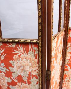 A fine French 1920s 4 Panel Folding Screen Room Divider - 4381862