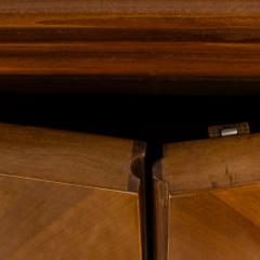 A fine French 1940s walnut veneer with gilded carved wood details sideboard - 2033496