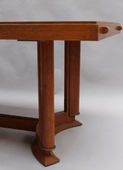 A fine French Art Deco Rectangular Oak Dining Table - 1233067