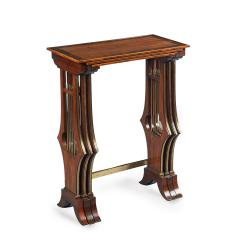 A fine and unusual nest of three Regency tables - 3891410