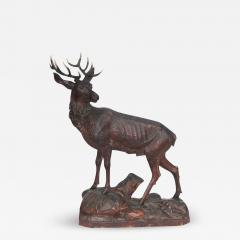 A fine late 19th century Black Forest stag - 2283990