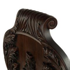 A fine pair of Regency mahogany armorial hall chairs attributed Gillows - 3345202