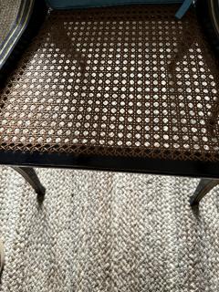 A fine pair of caned Regency ebonized and gilt chairs - 4164287