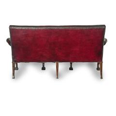 A fine pair of large late Victorian mahogany eagle sofas - 3332171