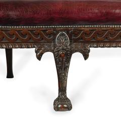A fine pair of large late Victorian mahogany eagle sofas - 3332176