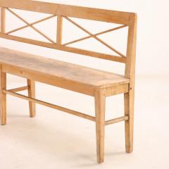 A fine pair of pine cross banded benches C 1900  - 3929743