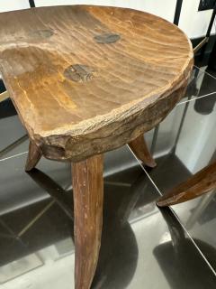 A fine pair of saddle seats oak stools - 3684124