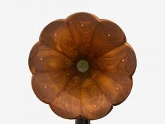 A for Ara Contemporary Walnut Gold Leaf Floor Standing Speakers USA 21st C - 4224228