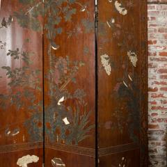 A four panel Chinese Coromandel lacquered folding screen Ca 19thC - 2404033
