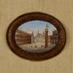 A framed set of eleven micromosaic plaques of Italian monuments - 2825300