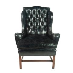 A generous George III wing arm chair - 2838028