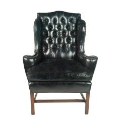 A generous George III wing arm chair - 2838031