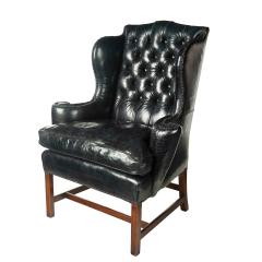 A generous George III wing arm chair - 2838032