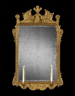A george I Period carved and gilt gesso mirror - 4498491