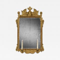 A george I Period carved and gilt gesso mirror - 4499983