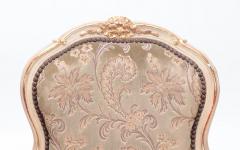 A gilt and painted French upholstered open armchair in the Louis XV style  - 3448462