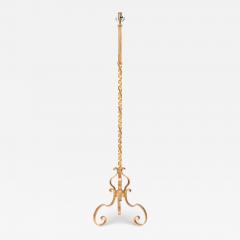 A gilt iron floor lamp in the manner of Raymond Subes C 1940  - 2832736
