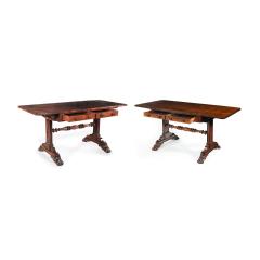 A good matched pair of late Regency sofa tables attributed to Trotter - 3973448