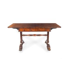 A good matched pair of late Regency sofa tables attributed to Trotter - 3973456