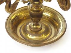 A good quality French empire style gilt bronze 3 light bouillotte lamp - 55081