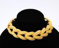 A great 18 kt Gold Leaf Form Necklace - 3094663